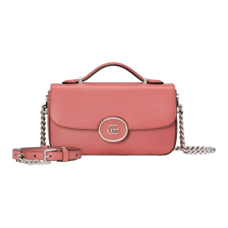 GUCCI Leather Handbag Shoulder Bag Crossbody Bag Mini Women's Pink-1