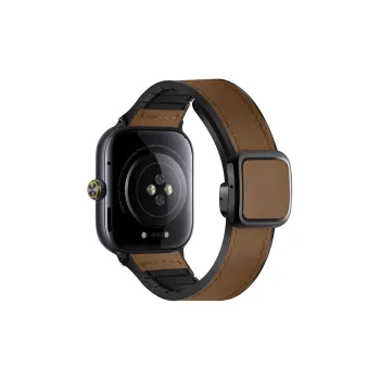FZRT Watch Bands Square Buckle Mad Horse Pattern Magnetic Closure Strap Unisex