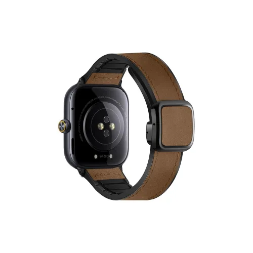 FZRT Watch Bands Square Buckle Mad Horse Pattern Magnetic Closure Strap Unisex