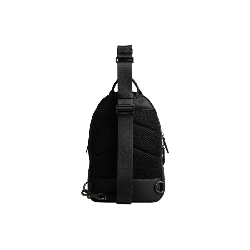 COACH Charter Calfskin Crossbody Bag, Sling Bag Men's Black-3