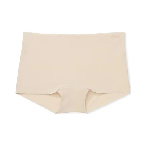 Victoria's Secret PINK No-Show Boyshort Panty / Marzipan Underpants Women's 1 Pack Moonstone