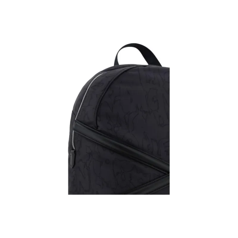 Alexander McQueen Polyurethane With Polyamide Backpack Men's Black-4