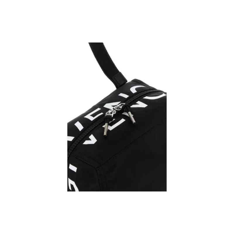 Givenchy Pandora Polyamide Handbag, Shoulder Bag, Crossbody Bag Small Size Men's Black & White-6