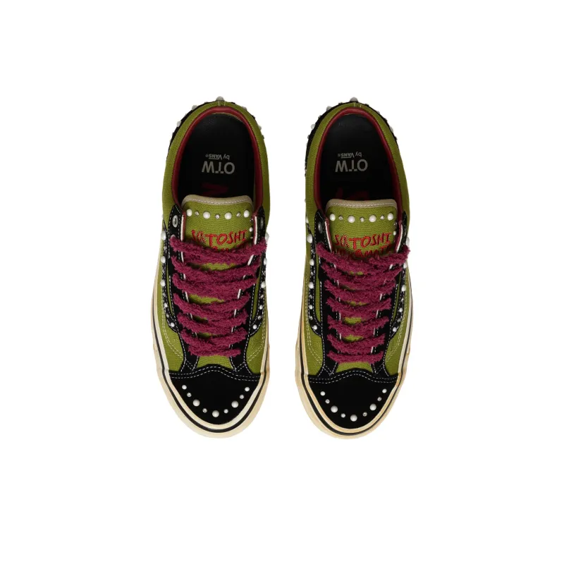 SATOSHI NAKAMOTO x Vans Old Skool Anti-Slip And Wear-Resistant Lightweight Low-Top Skateboard Shoes Unisex Green-2