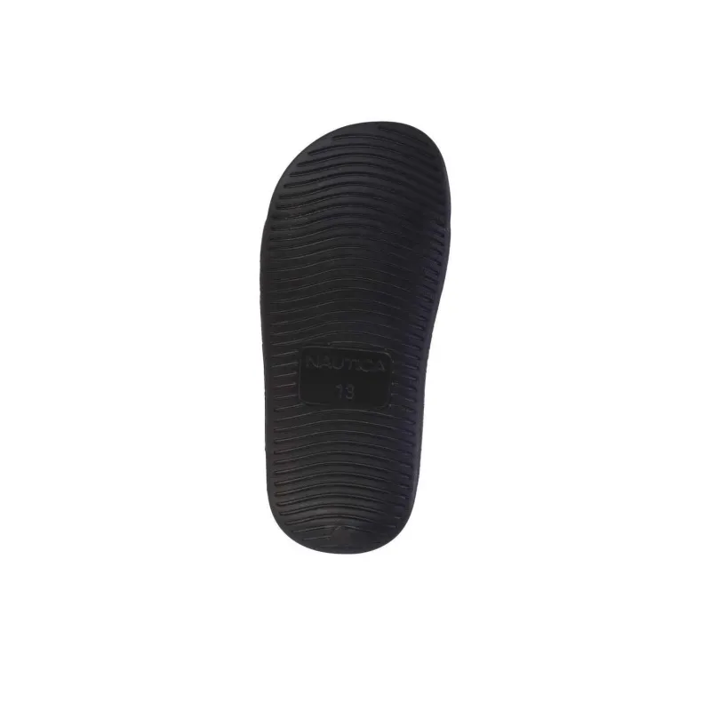 NAUTICA Slip-Resistant Slide Slippers Unisex Black-3