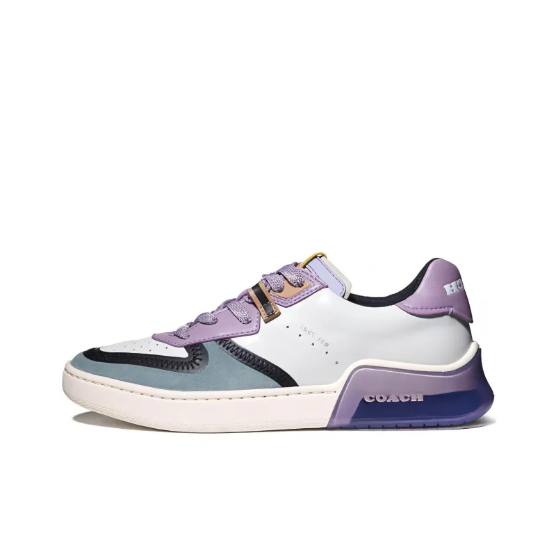 COACH CitySole Court Stylish Skateboarding Shoes Women's Purple-0