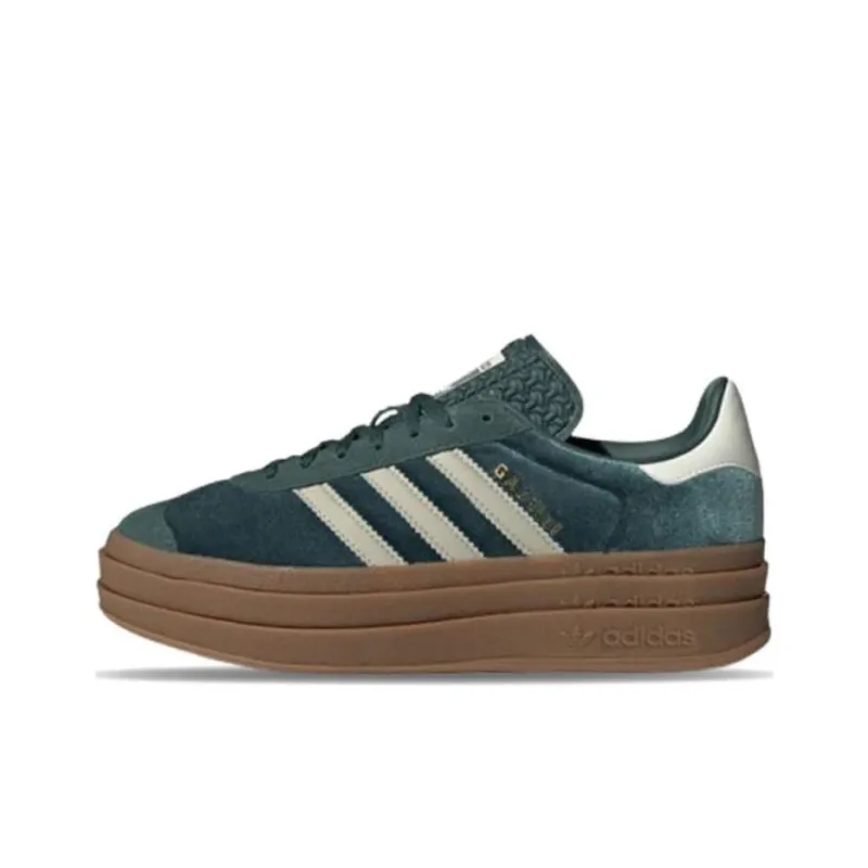 Adidas Gazelle Bold Mineral Green Velvet Women's-0
