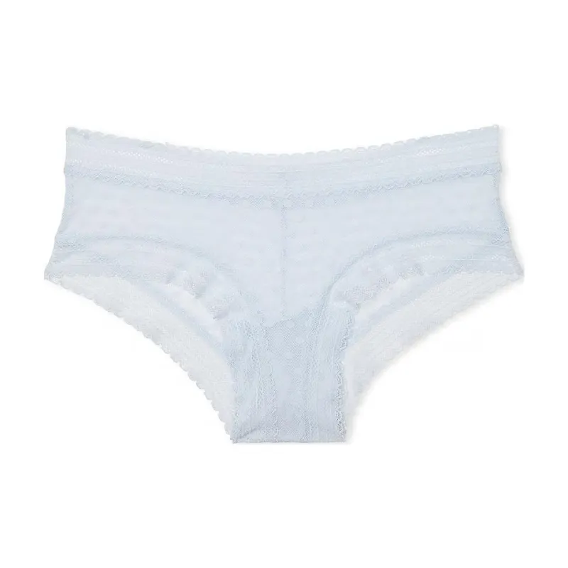 Victoria's Secret PINK Wink Cheeky Panty / Hydrangea Blue Underpants Women's 1 Pack Blue-0