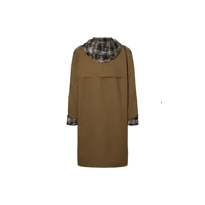 ROCAWEAR Trench Coat Unisex Coffee-1