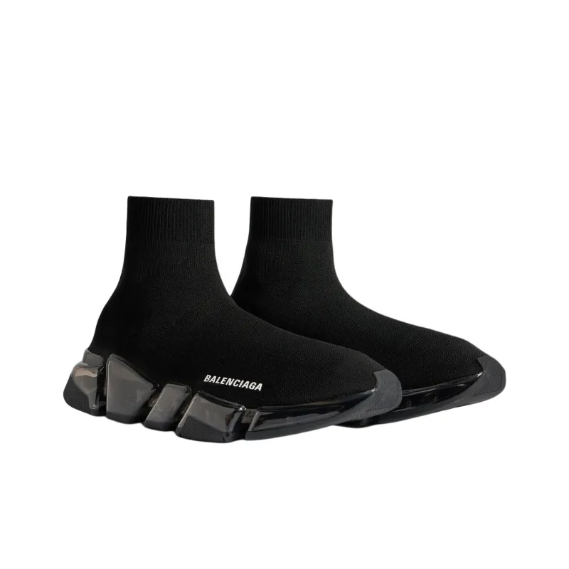 Balenciaga Speed 2.0 Clear Sole Black-3