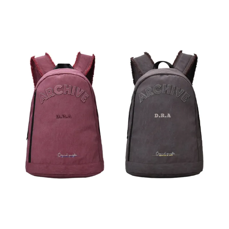 DRACONITE Denim Backpack Regular Unisex Brick Red-0