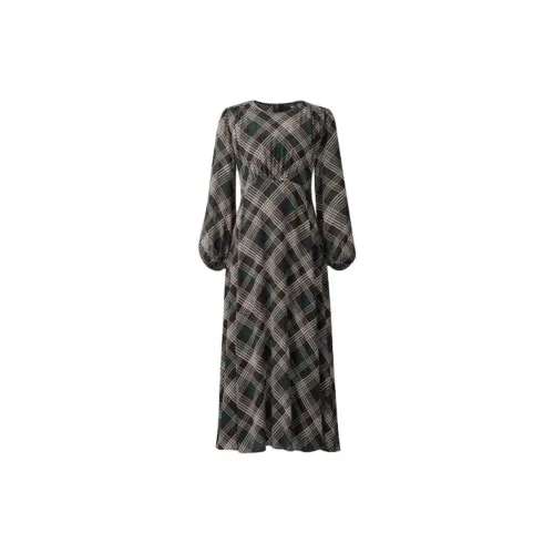 UNIQLO Long-Sleeved Dresses Women's Dark Brown