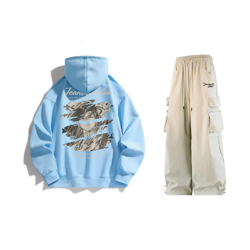 JEANSWEST CLUB x SHENGSIJUE LIANMINGKUAN Sweatshirt Set Unisex-23