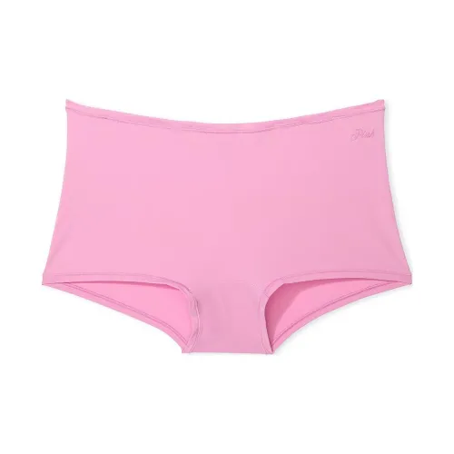 Victoria's Secret PINK Base Stretch Boyshort Panty / Moonstone Pink Underpants Women's 1 Pack Pink