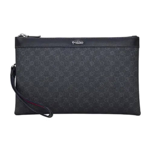 GOLDLION PVC Clutch Medium Size Men Black