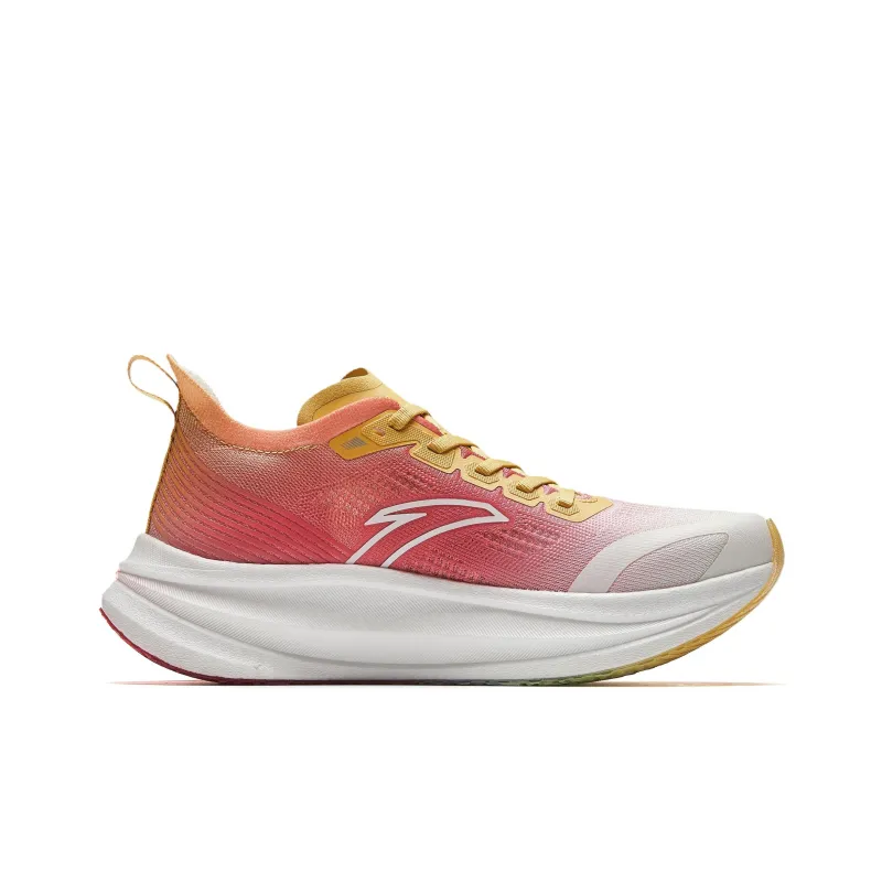 ANTA Running Shoes Women's Low Top Xiang Leaf Yellow/Crimson/Ivory White-1