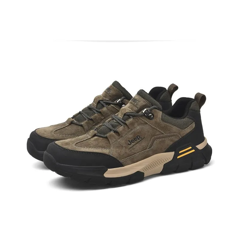 Jeep Wear-Resistant Slip-Resistant Low-Top Hiking Trekking Shoes Men's-2