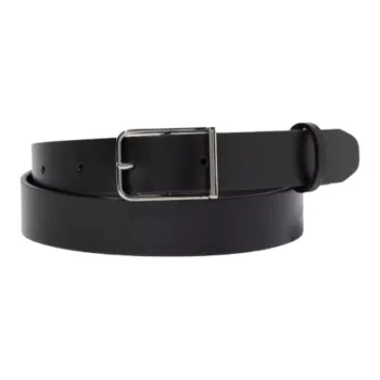 UNIQLO Cow Leather Leather Belts Women's Black Width 2.4CM