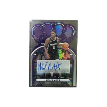 PANINI Malik Monk Crown Royale 2022 23 King Autographed Card 25/25 Sports Cards 1 Pc