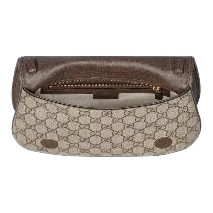GUCCI Blondie Supreme Canvas Handbag Shoulder Bag Small Size Women's Brown-7