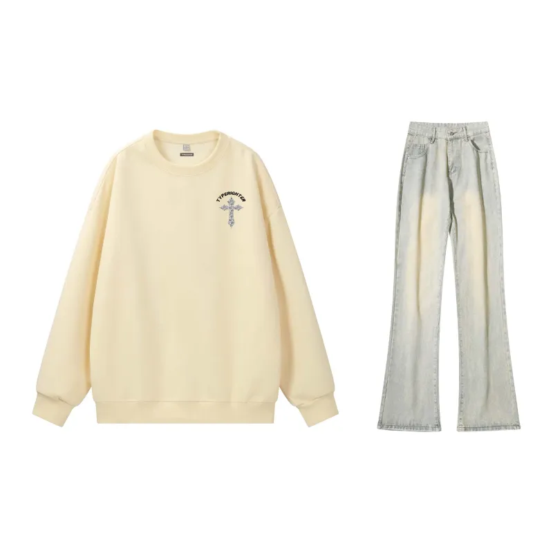 TYPERIGHTER Sweatshirt Set Unisex-13
