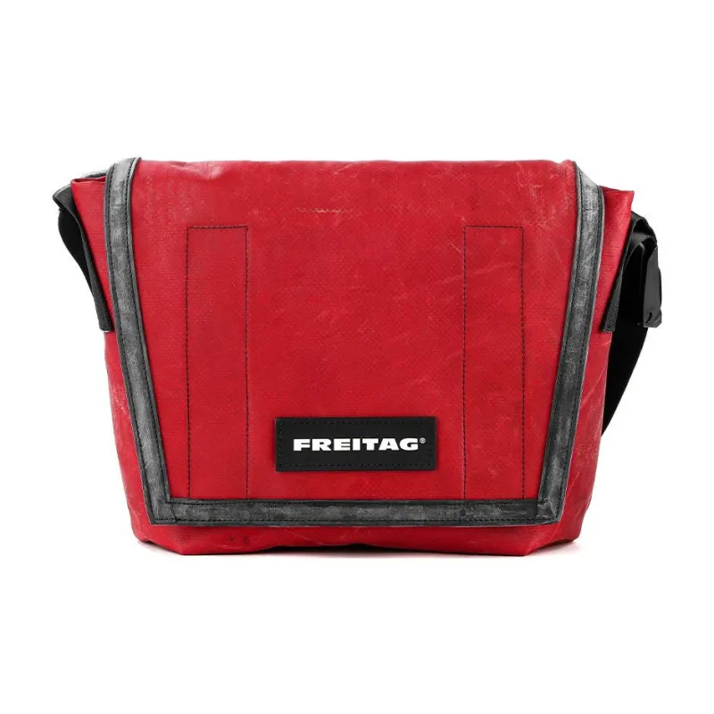 FREITAG Water-Resistant Fabric Shoulder Bag Crossbody Bag Unisex Red-0