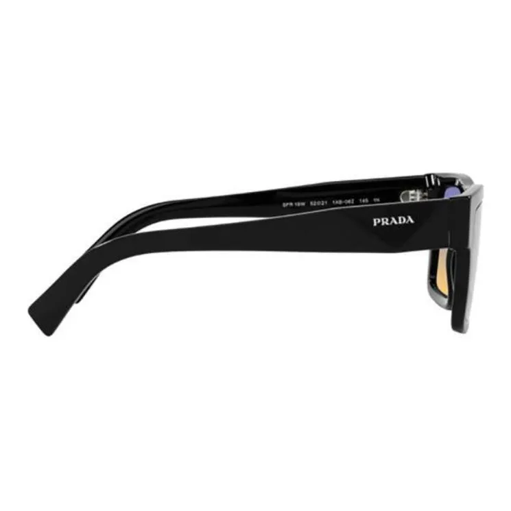 PRADA TR/Memory Plastic Rectangular Sunglasses Men's Black-2