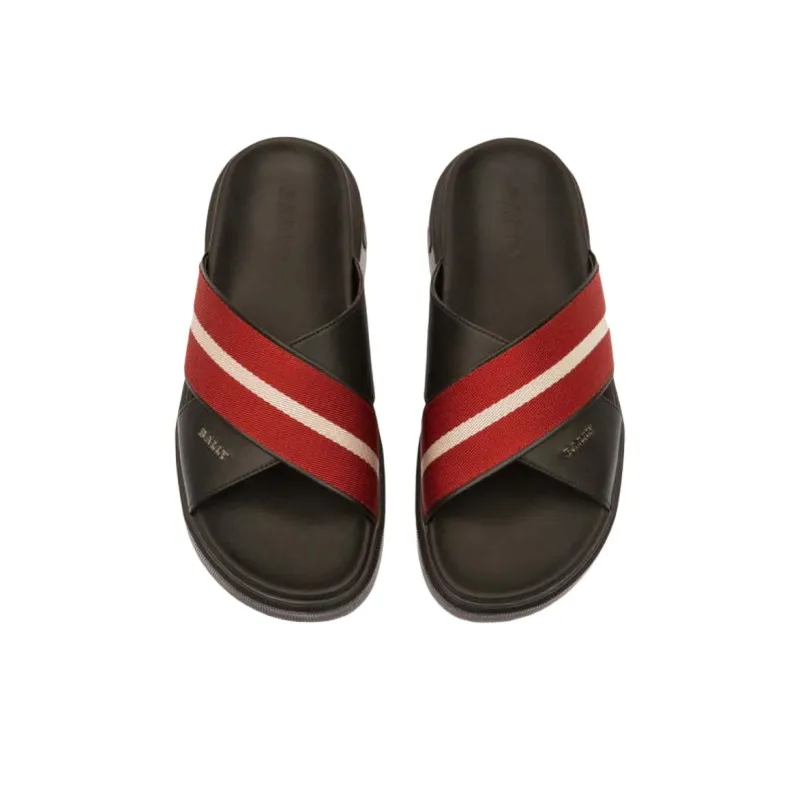 BALLY Slide Slippers Men Red-2