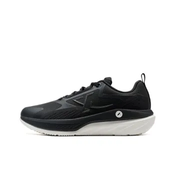 XTEP Cloud DC Anti Slip Wear Resistant Low Top Casual Running Shoes Men's Black White