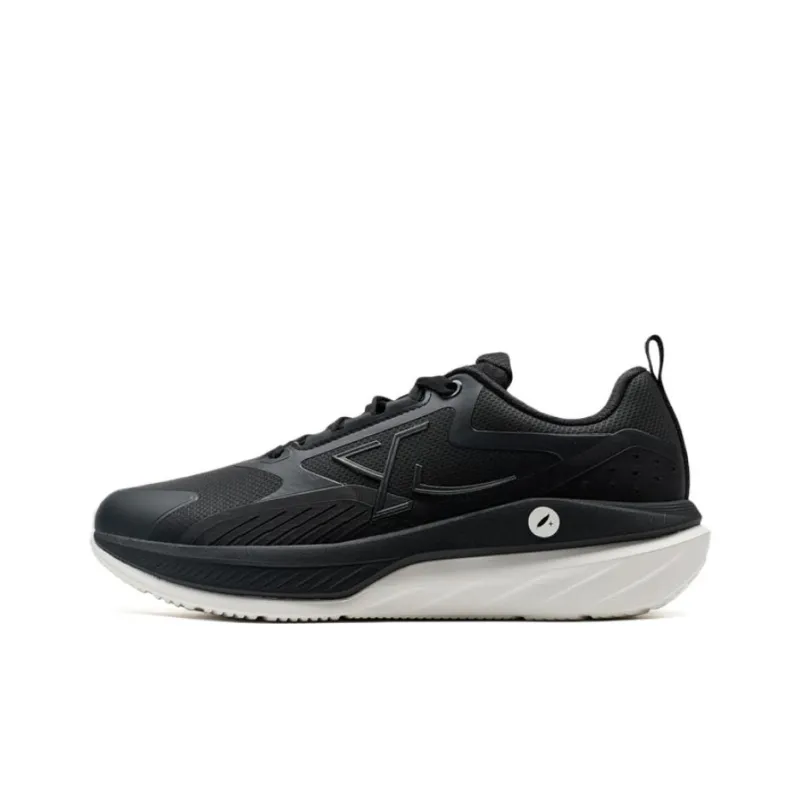 XTEP Cloud DC Anti Slip Wear Resistant Low Top Casual Running Shoes Men's Black White-0