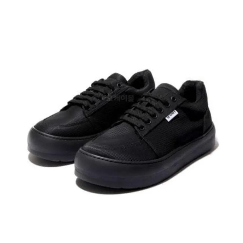 Sunnei Wear Resistant Low Top Skateboard Shoes Unisex Black-2