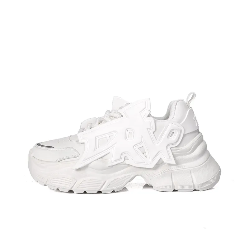 MOISE KEAN Height Increasing Wear-Resistant Slip-Resistant Low-Top Chunky Sneakers Men's-0