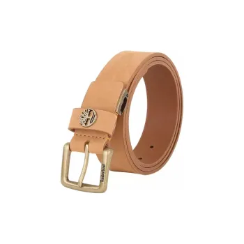 Timberland Leather Leather Belts Men Coffee Width 4.4cm