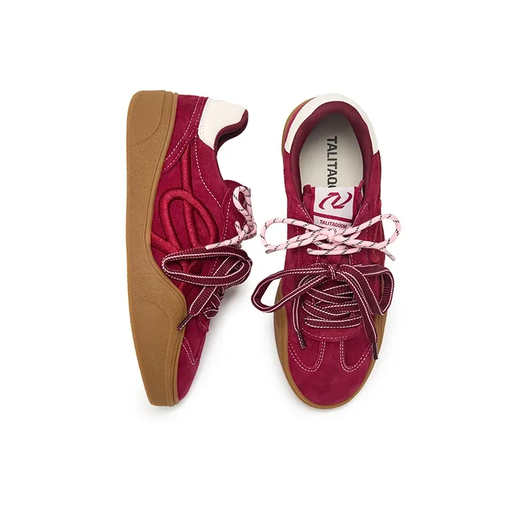 Talitaqoom Height Increasing Wear-Resistant Lightweight Slip-Resistant Low-Top Casual Shoes Women's-3