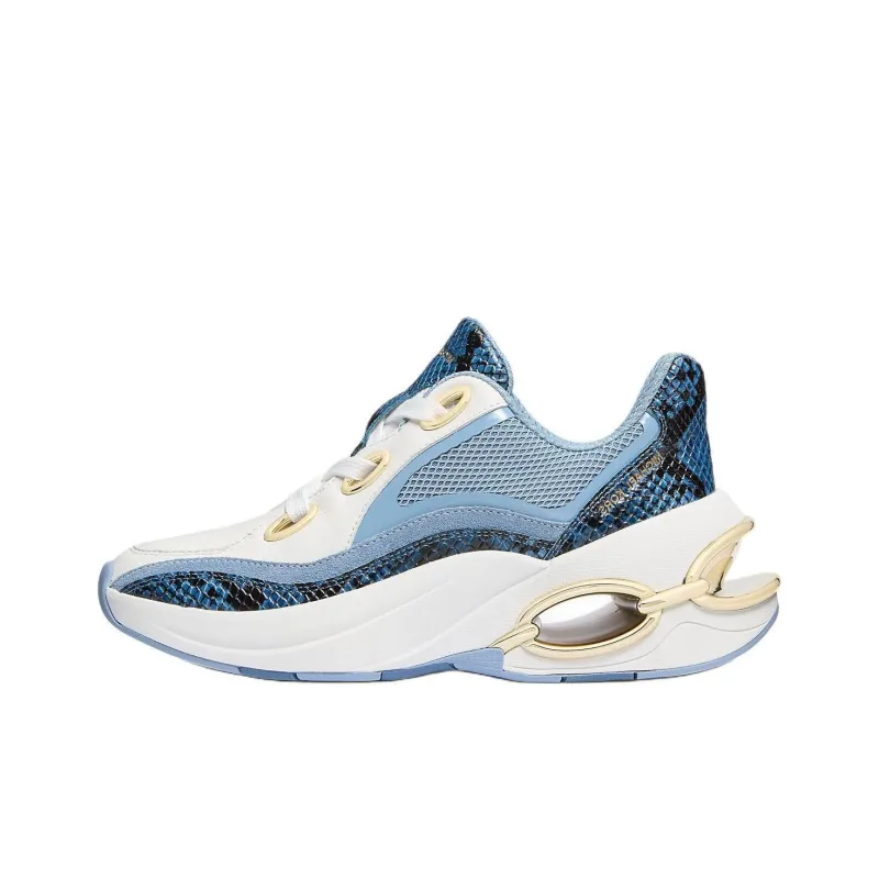 MICHAEL KORS Toni Low Top Casual Shoes Women's White Blue-0