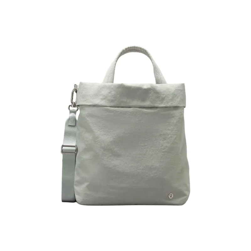 Lululemon Recycled Polyester Handbag, Shoulder Bag, Crossbody Bag Regular Unisex Jade Gray-0