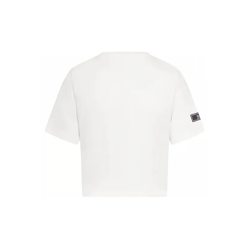VERSACE Logo Jersey T Shirt 'White Black'-1