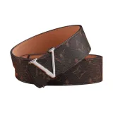 Coffee Floral Silver-Tone Buckle