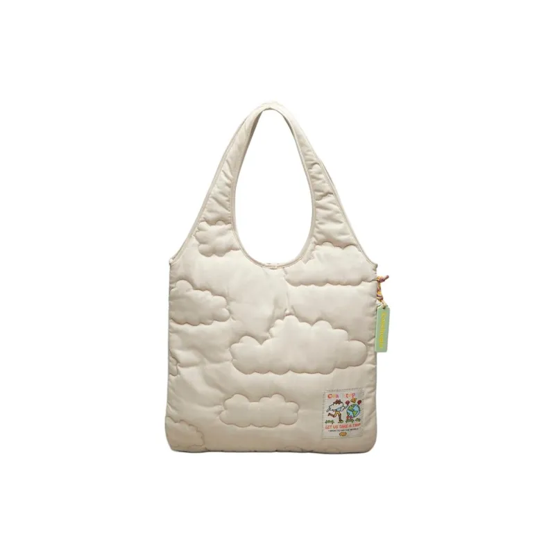 Coachtopia Recycled Polyester Tote Bag, Shopping Bag, Handbag Tubas Women's White-1