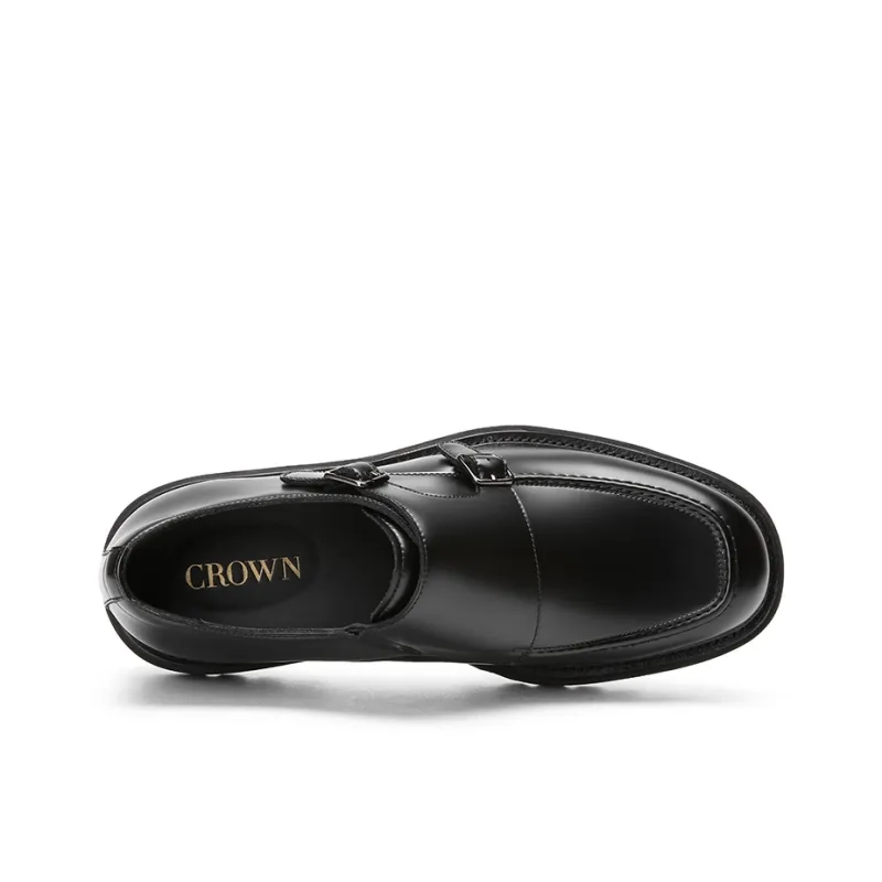 CROWN Casual Shoes Men Black One Yard Larger-2