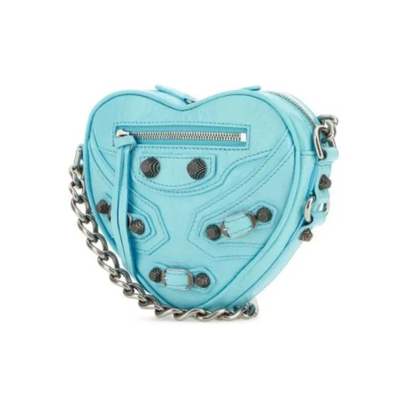 Balenciaga Mini Le Cagole Heart Crossbody Bag-3