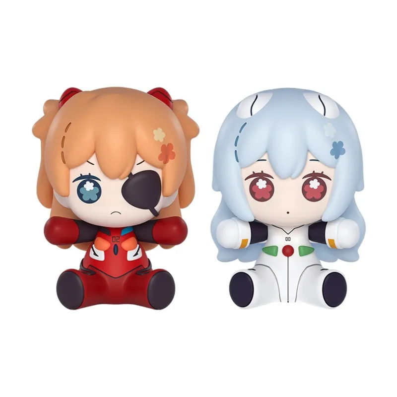 GSC Huggy Good Smile Asuka Langley Soryu, Eye Mask, Nagisa Zero, Long Hair Ver. Chibi Figures 6.5cm-5
