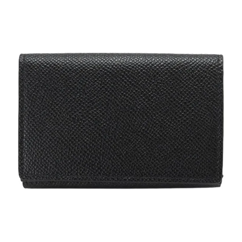 Burberry Grain Leather Wallet Men's Black-4