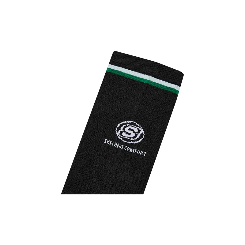 Skechers Knee High Socks Unisex 1 Pack Carbon Black-2