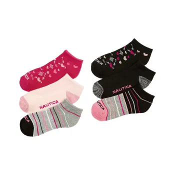 NAUTICA Lowcut Socks Ankle Socks Unisex 6 Pack