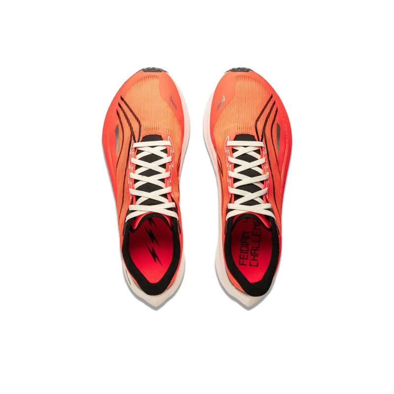 LINING Feidian 4 Challenger Running Shoes Men Low Top Neon Fruit Red/Fluorescent Bright Orange-3