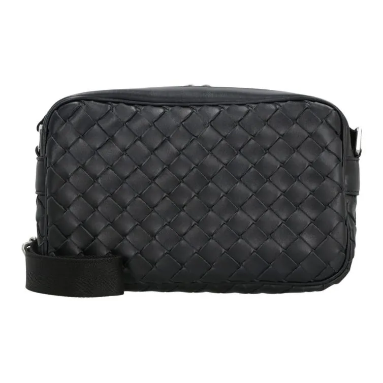 Bottega Veneta Classic Camera Bag Intrecciato Black-5