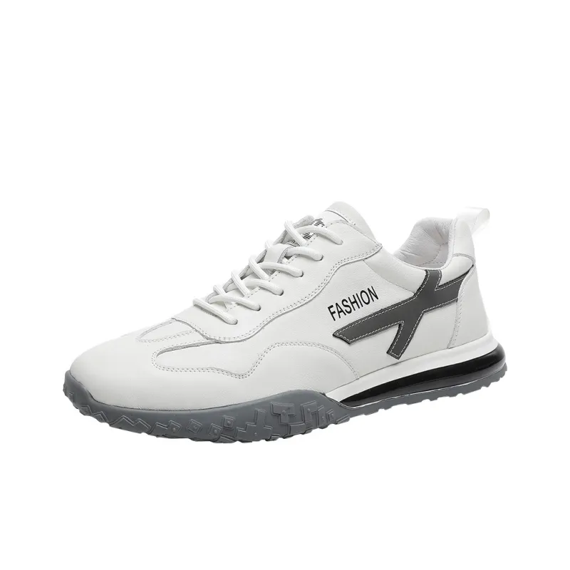 Auron Low Top Casual Shoes Men White-0