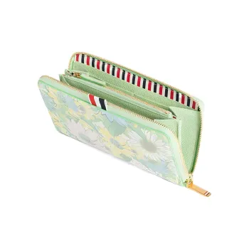 THOM BROWNE· Grained Calfskin Wallets Coin Purses Men's Multicolor