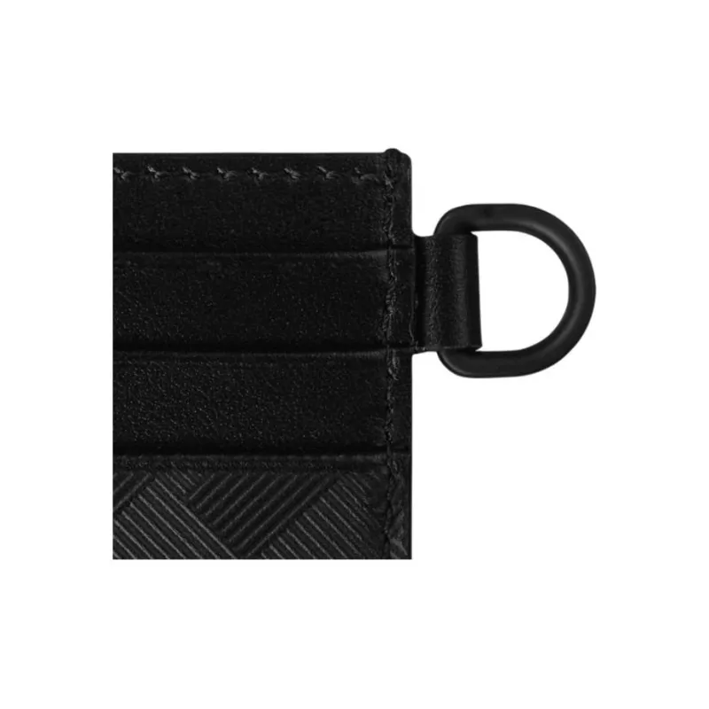 MONTBLANC Full Grain Cow Leather With Leather Detail Wallet, Card Holder Men's Black-4